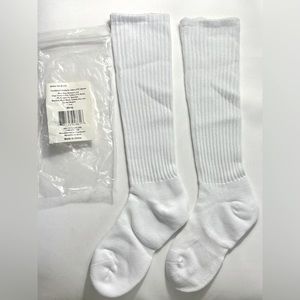 FootSmart Women's Shoe Sz 5-8 White Diabetic Socks 1 Pair Slightly Irregular